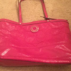 Pink coach bag
